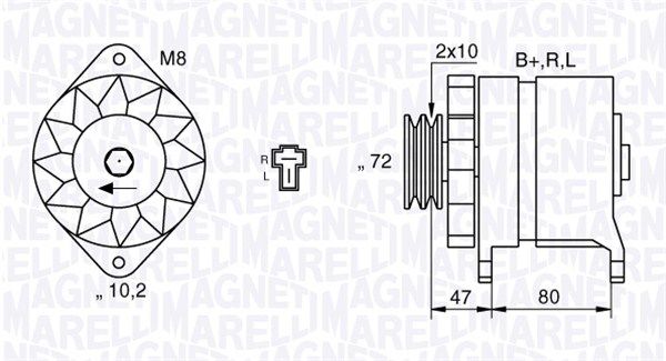 MAGNETI MARELLI Generaator 063532621010